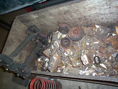 Spyder - Sill debris, shafts  and bits 1.JPG and 